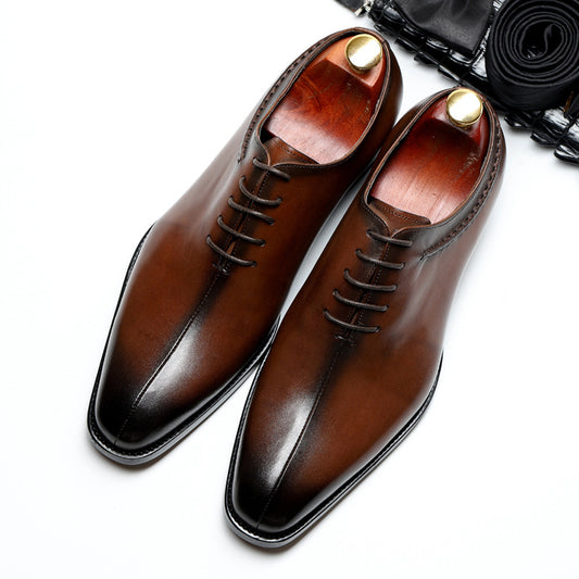 British Pointed Leather Shoes