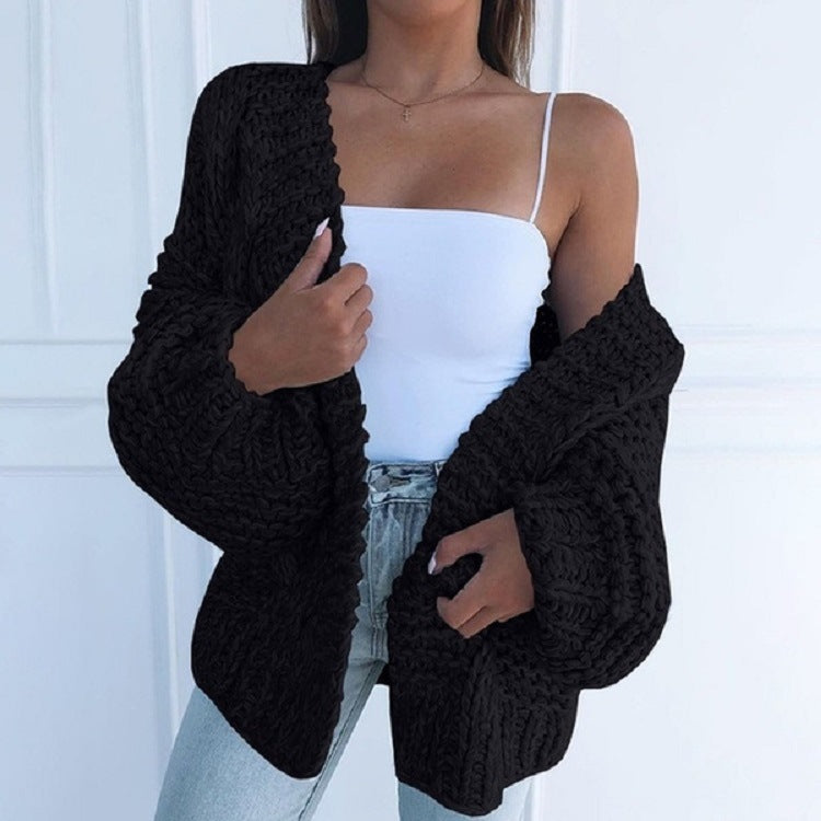 Women Faux Mohair Knitted