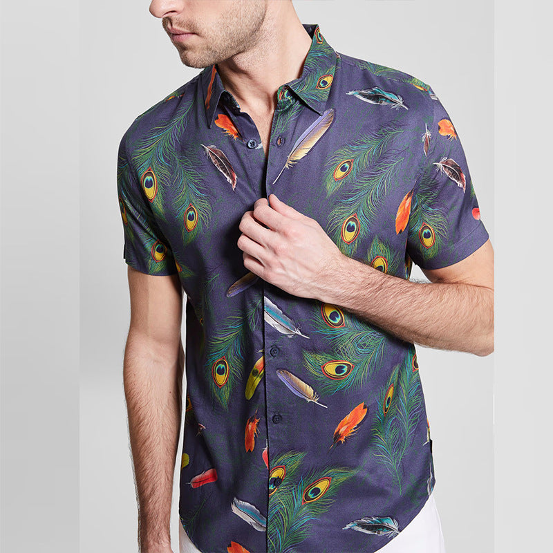 Hawaiian Printed Shirt Men - My Classy Fashion Store