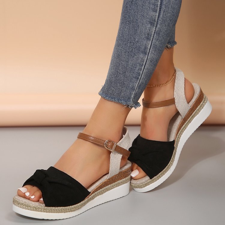 New Thick-soled Bow Sandals