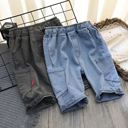 Summer Thin Middle School Cotton Pants