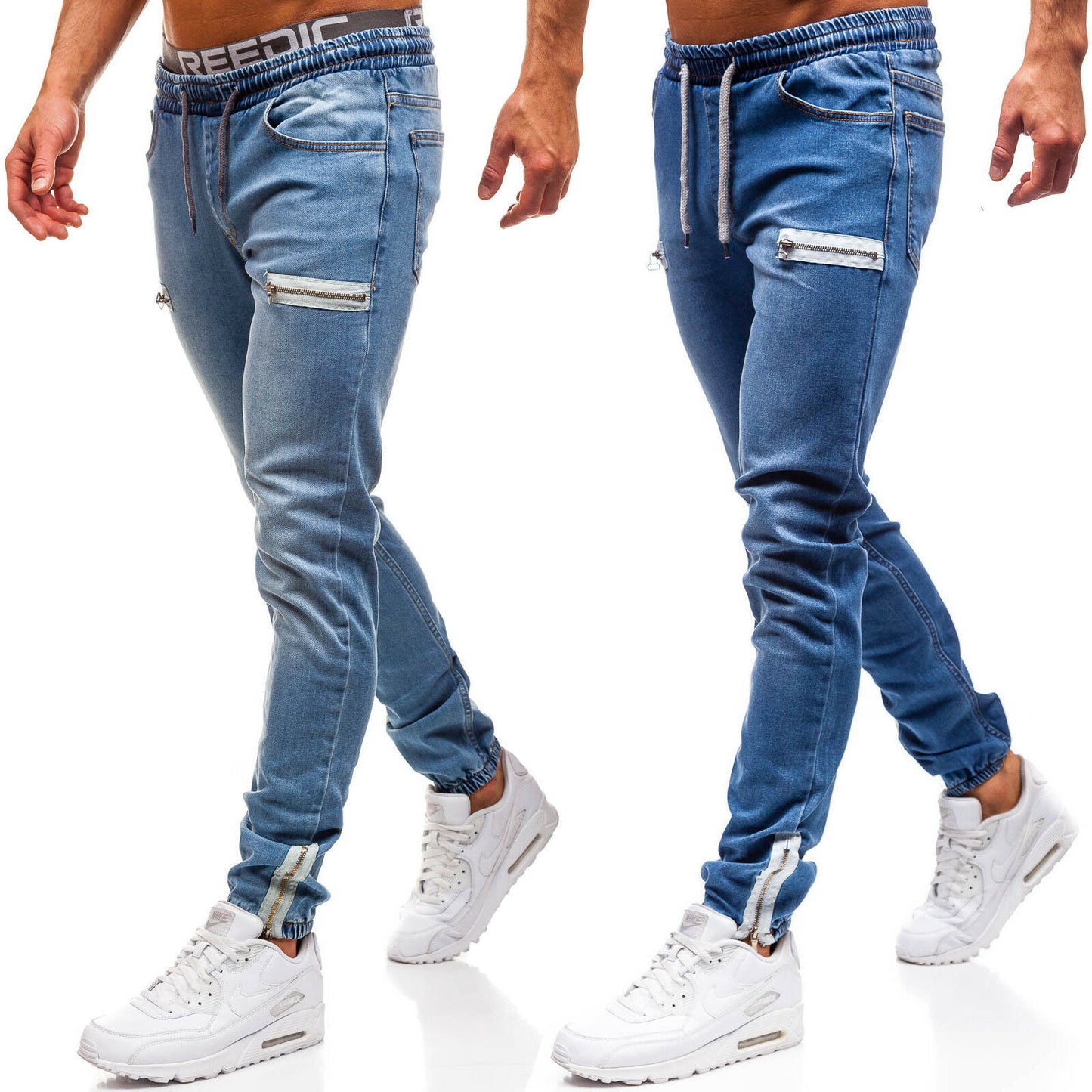 Men's denim fabric sports jeans